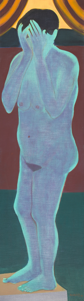 Autorretrato desnuda llorando