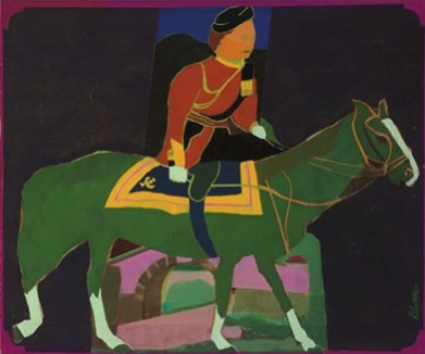 La reina Isabel se pasea por el Puente de Boyacá